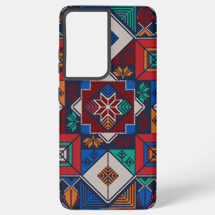 Traditional Palestine Embroidery tatreez  colourfu Samsung Galaxy Case