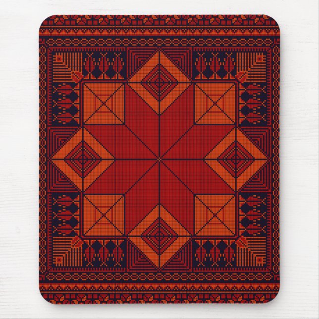 Traditional Palestine Embroidery tatreez Pattern   Mouse Pad (Front)