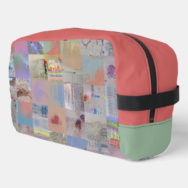 Traditional Patchwork Geometric Toiletry Bag (Left Corner)