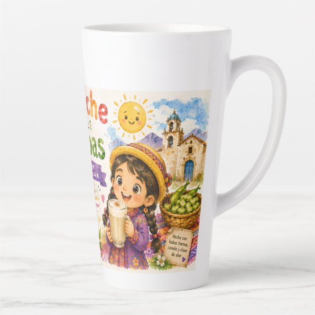 TRADITIONAL PERUVIAN DRINK LATTE MUG (Right)