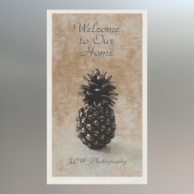 Traditional Pineapple Welcome Tan Napkin (Creator Uploaded)