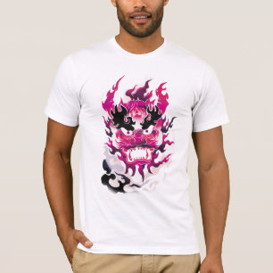 Traditional Pink Oni Mask T-Shirt