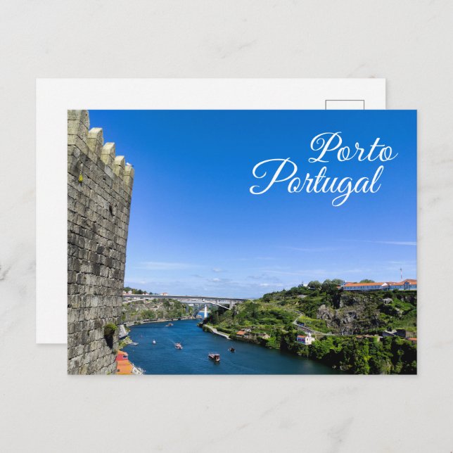 Traditional Port City Landscape Postcard (Front/Back)