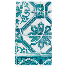 Traditional Portuguese blue tiles design