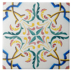 Traditional Portuguese glazed Tile