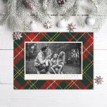 Traditional Red and Green Plaid<br><div class="desc">Original plaid pattern: festive red and green with touches of real gold foil; landscape orientation. Also available in portrait format</div>