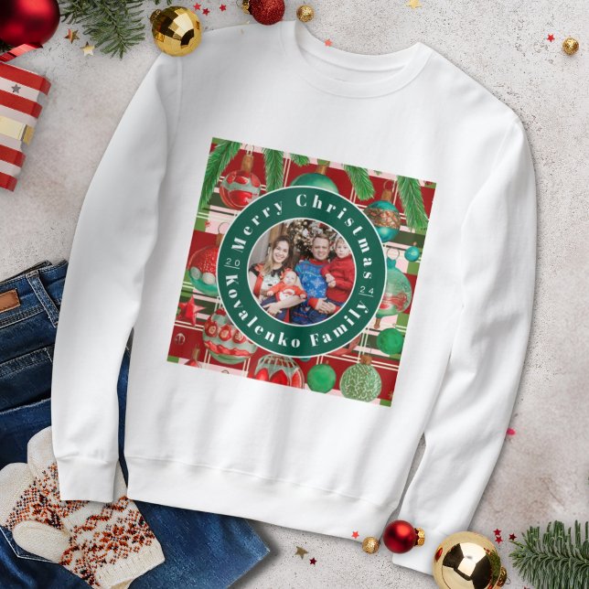 Traditional Red and Green Plaid Holiday Sweatshirt (Creator Uploaded)