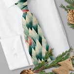 Traditional Red Green Watercolor Christmas Tree Tie<br><div class="desc">Introducing our Men’s Traditional Watercolor Christmas Necktie Collection, featuring timeless watercolor patterns in classic red and green. This tie is adorned with a traditional holiday design — a beautiful red and green Overlapping Christmas Tree Pattern — beautifully painted in soft, flowing watercolor strokes. Perfect for adding a touch of holiday...</div>