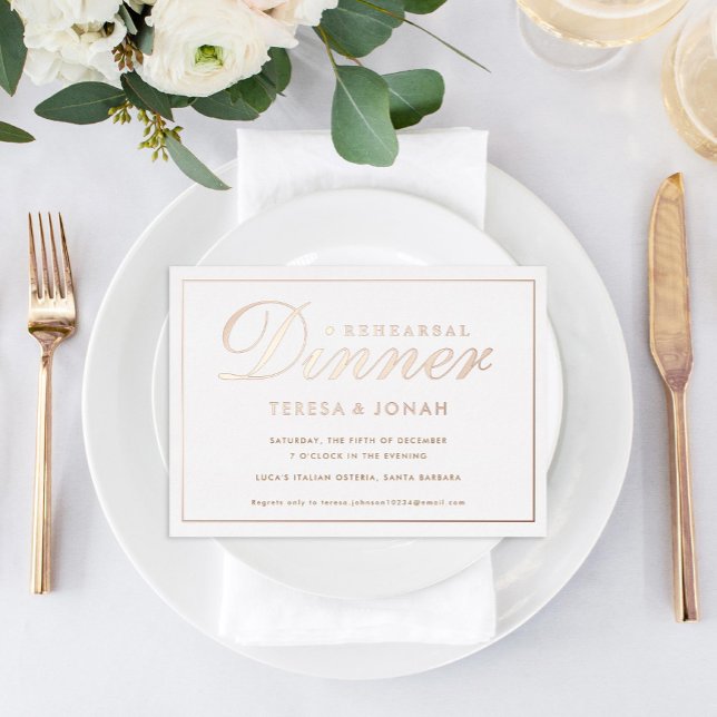 Traditional Rehearsal Dinner Rose Gold (Creator Uploaded)