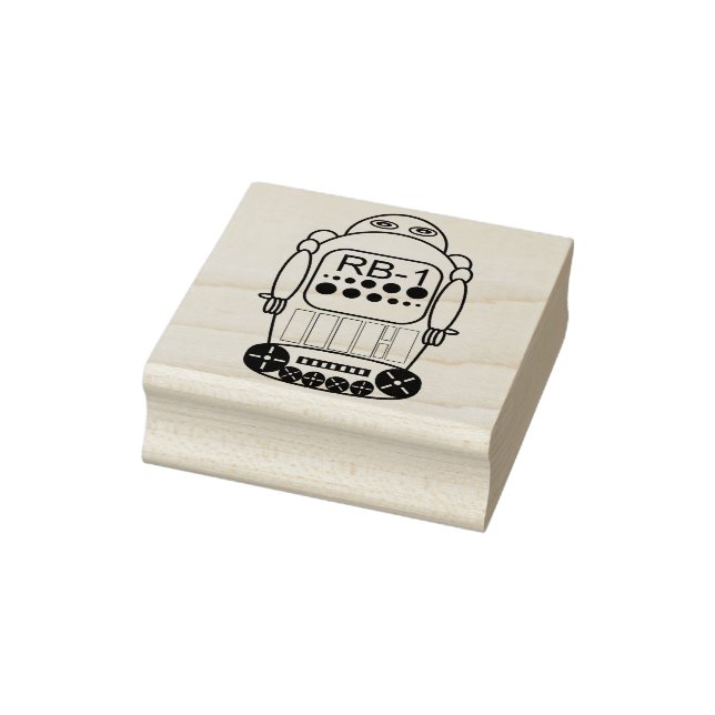 traditional robot art stamp (Stamp)