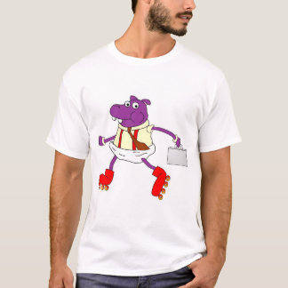 Traditional Rollerskating Hippo Tee
