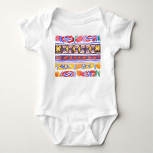 traditional Romanian decor Baby Bodysuit