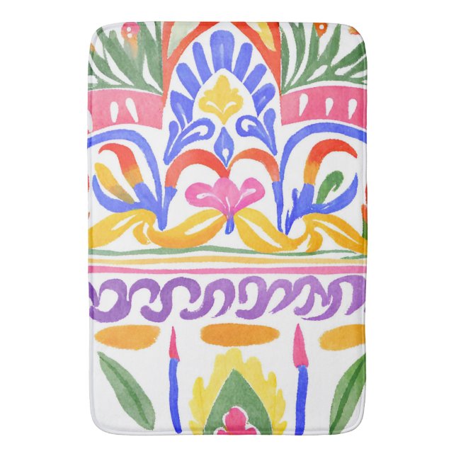 traditional Romanian decor Bath Mat (Front Vertical)