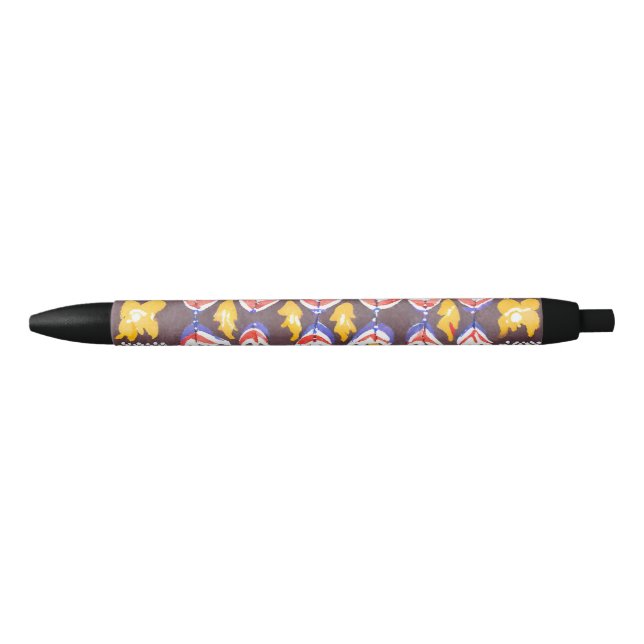 traditional Romanian decor Black Ink Pen (Front)