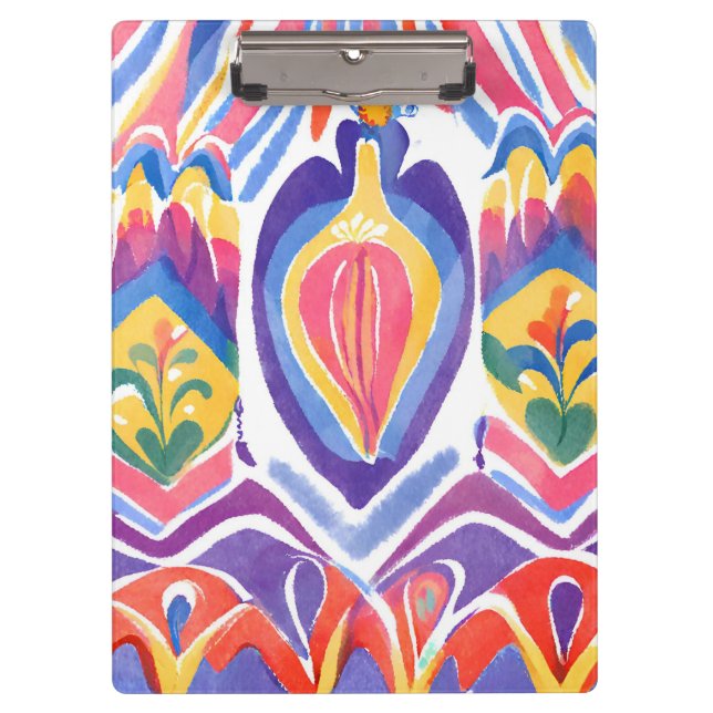 traditional Romanian decor Clipboard (Front)