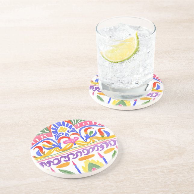 traditional Romanian decor Coaster (Side)