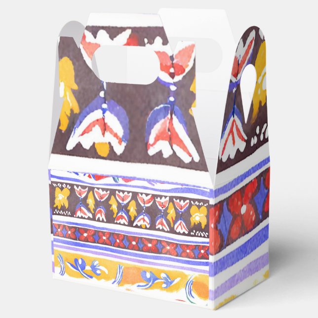 traditional Romanian decor Favour Box (Opened)