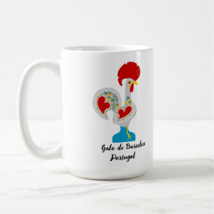 Traditional Rooster of Barcelos in white Coffee Mug