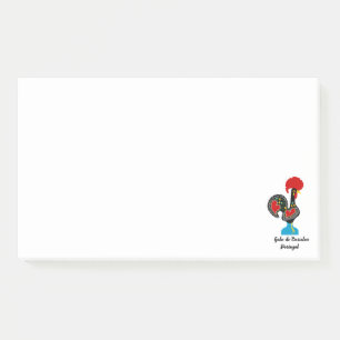 Traditional Rooster of Portugal in black Post-it Notes