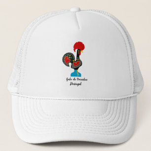 Traditional Rooster of Portugal in black  Trucker Hat