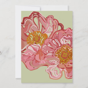 Traditional roses design Invitation card