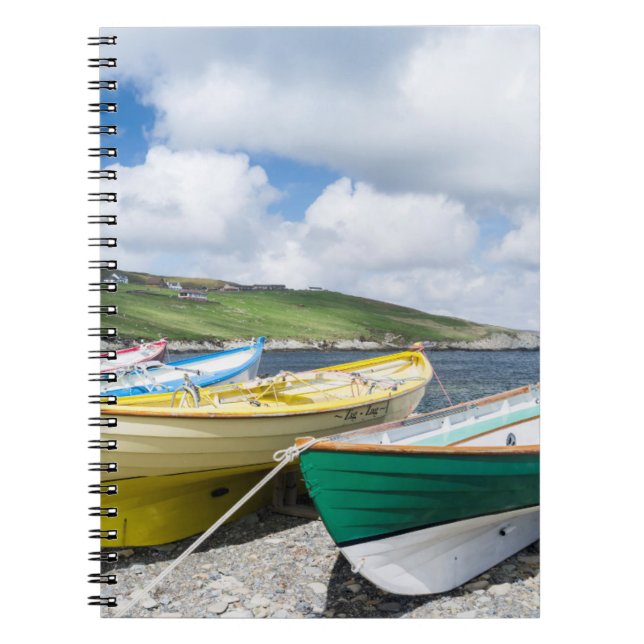 Traditional rowboats spiral notebook (Front)