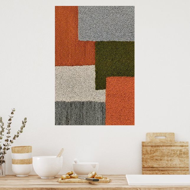 Traditional Rug Inspired Design Poster (Kitchen)