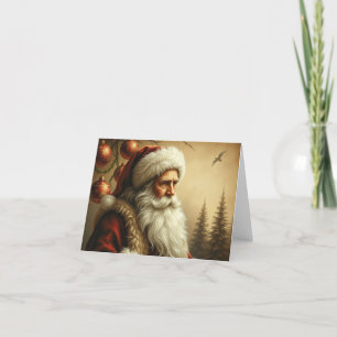 Traditional Santa Christmas Card