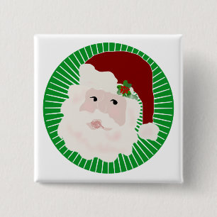 Traditional Santa Claus T-shirts and Gifts 15 Cm Square Badge