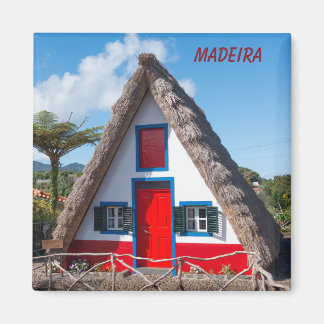 Traditional Santana House in Madeira, Portugal Magnet