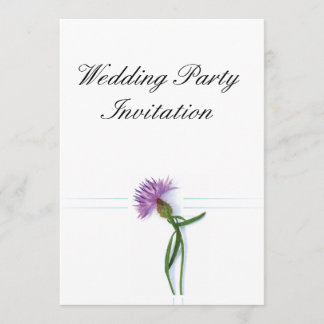 Traditional Scottish and Celtic Wedding Thistle Th Invitation