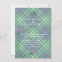 Traditional Scottish Tartan and Scotland Thistle
