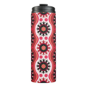 Traditional seamless oriental ornament thermal tumbler