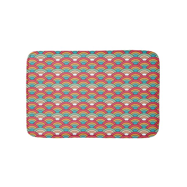 Traditional Seamless Pattern Elegant Design Bath Mat (Front)