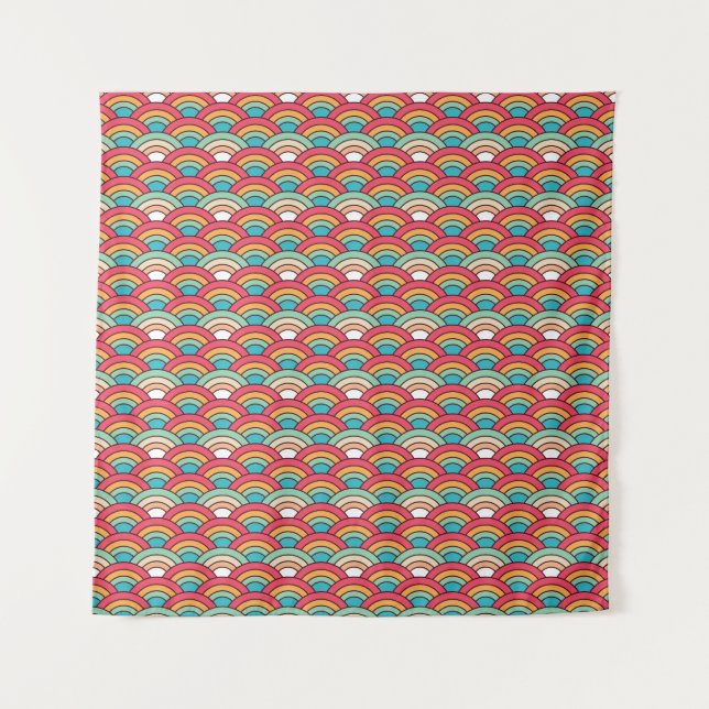 Traditional Seamless Pattern Elegant Design Tapestry (Front)