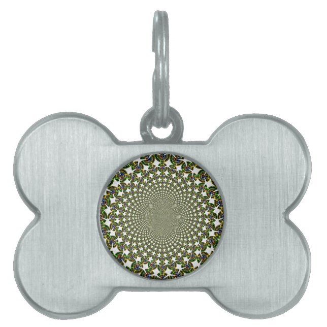 Traditional Seamless Sharks Pet Tag (Front)