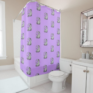 Traditional Shaver's Shower Curtain
