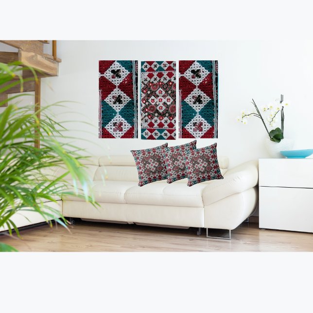 Traditional Sindhi / Balochi / Indian Throw Pillow (Creator Uploaded)