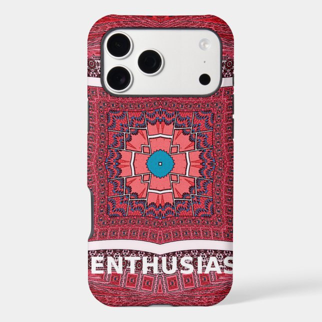 Traditional Sindhi Culture Ajrak Pattern Art Print (Back)