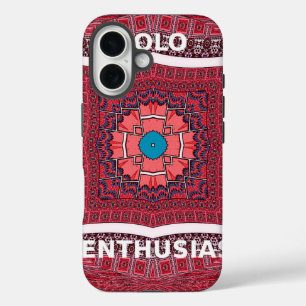 Traditional Sindhi Culture Ajrak Pattern Art Print iPhone 16 Case