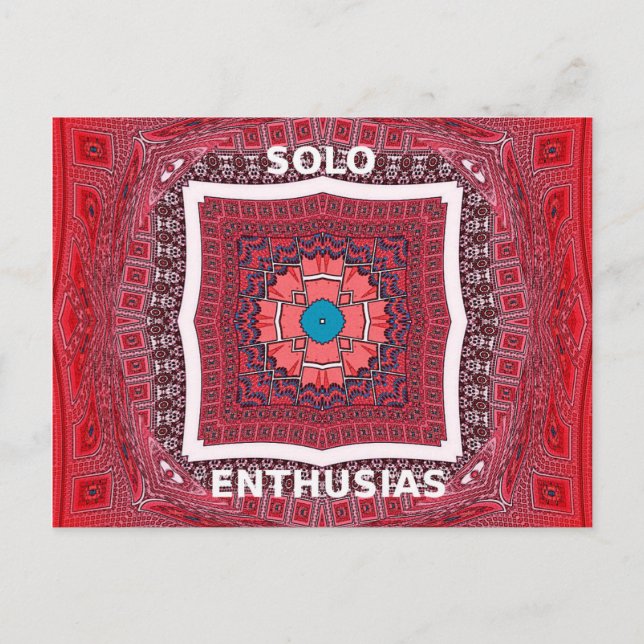 Traditional Sindhi Culture Ajrak Pattern Art Print Postcard (Front)