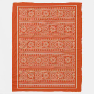 Traditional Slavic Solar Pattern Fleece Blanket
