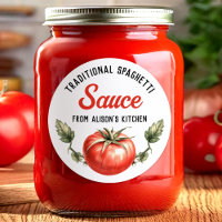 Traditional Spaghetti Sauce Vintage Canning label