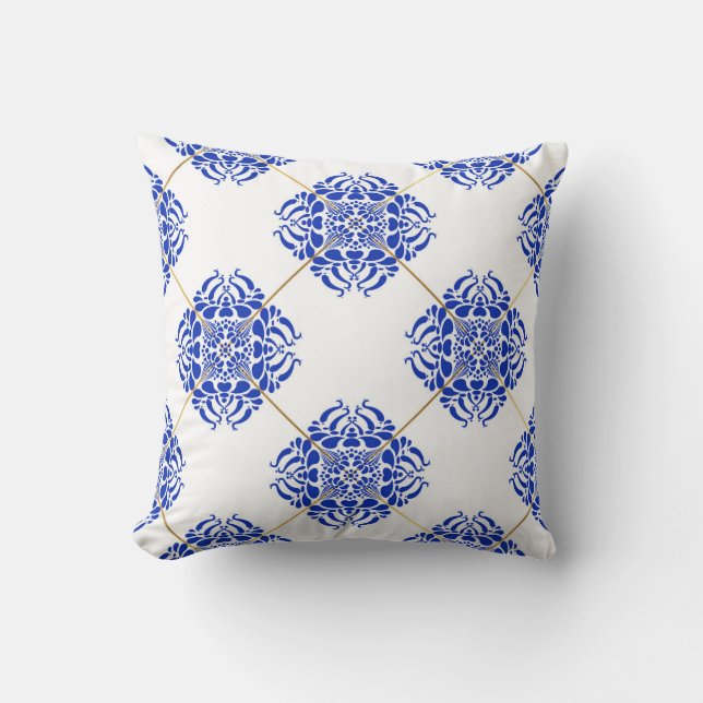 Traditional spain seamless pattern. Spanish cerami Cushion (Front)