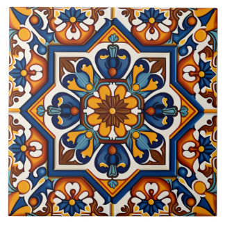 Traditional Spanish Mediterranean Decorative Tile