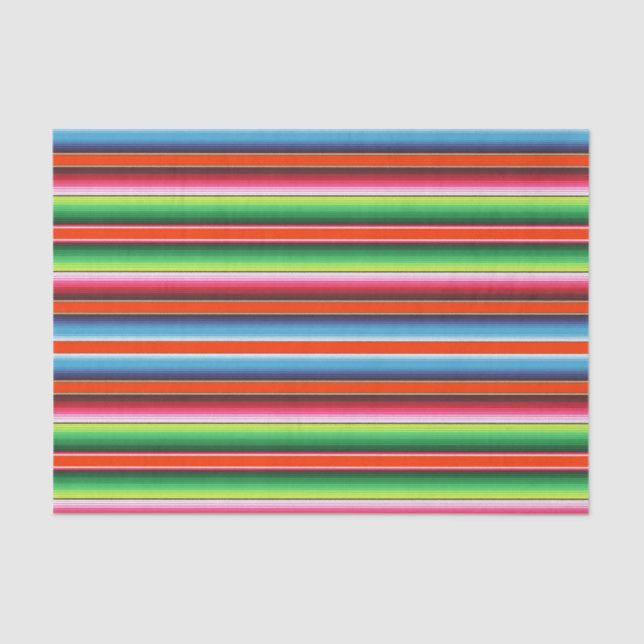 Traditional Spanish Serape Fiesta Mexican Blanket Tissue Paper (Front)