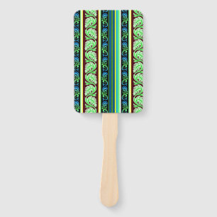 Traditional Sri Lanka Liyawel (leaves pattern)     Hand Fan