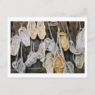 Traditional Straw Sandals: Saijo, Japan Postcard