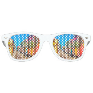 Traditional Street in Cartagena Colombia Retro Sunglasses