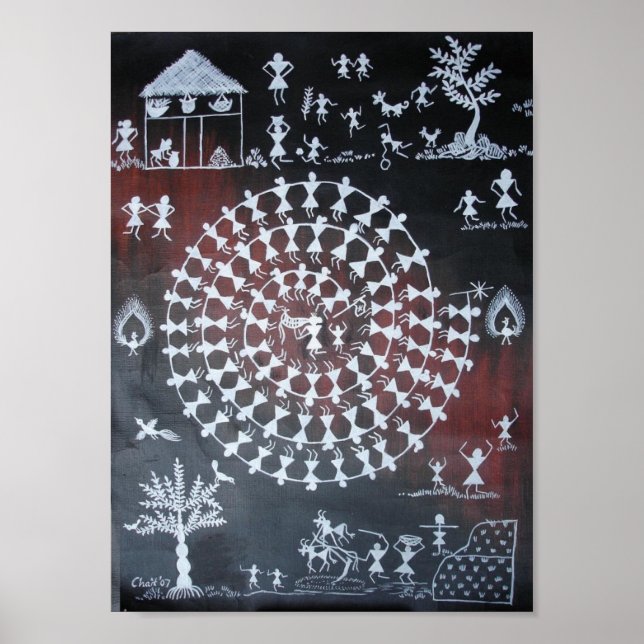 Traditional Taarpa Dance Poster (Front)